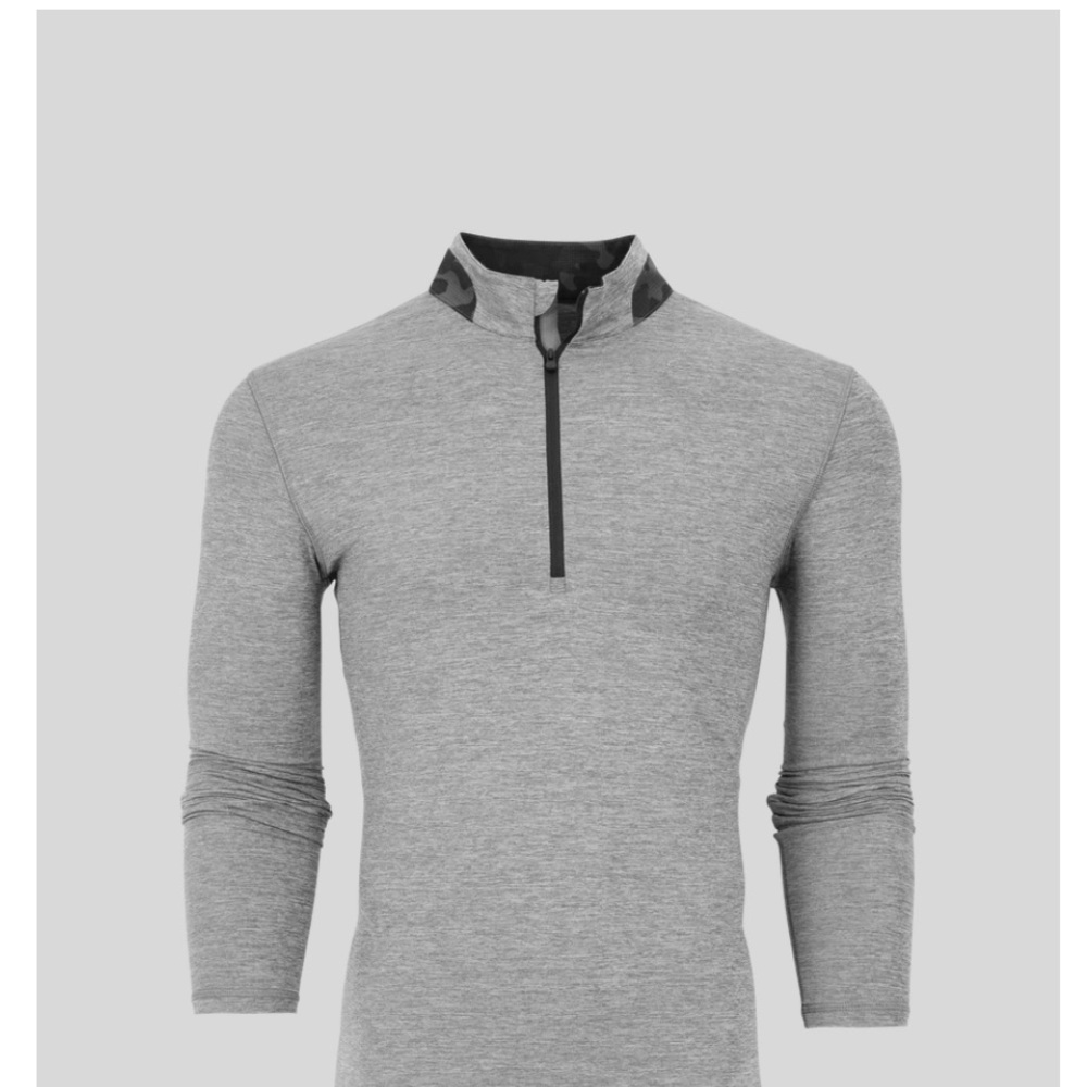 Greyson Men's Gray Quarter-Zip Shirt